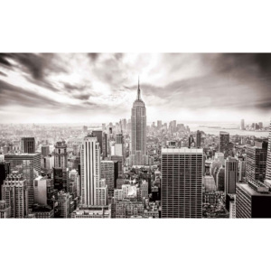 Widok z lotu ptaka na Nowy Jork Fototapeta, Tapeta, (91 x 211 cm)