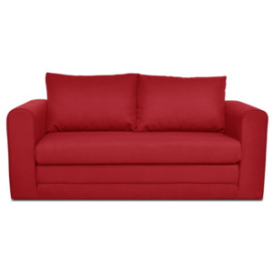 Czerwona 3-osobowa sofa rozkładana Cosmopolitan design Honolulu