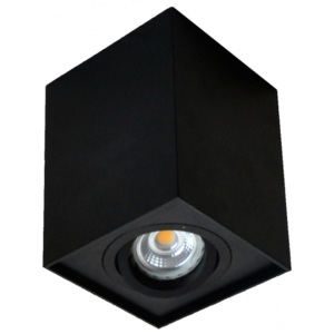 Spot LAMPA sufitowa QUADRO SL 89200-BK Zumaline natynkowa OPRAWA metalowa kostka cube czarna
