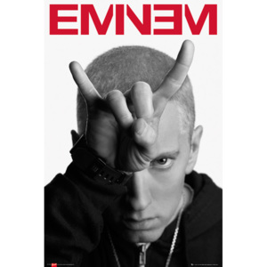 Plakat, Obraz Eminem - horns, (61 x 91,5 cm)