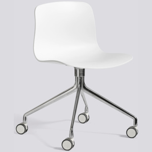 HAY krzesło ABOUT - AAC14, biały/polerowane aluminium