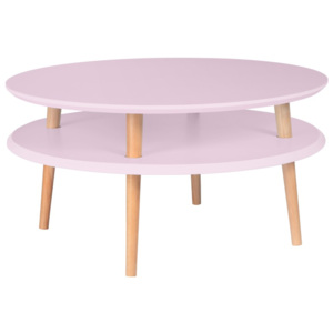 Różowy stolik Ragaba UFO Ø 70 cm