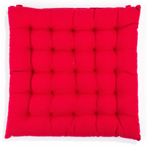BO-MA Trading Siedzisko na krzesła Adele niższe, czerwone, 39 x 39 cm