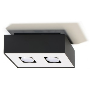 Mono lampa sufitowa 2-punktowa czarna/biała SL.0071