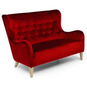 Czerwona sofa dwuosobowa Max Winzer Medina