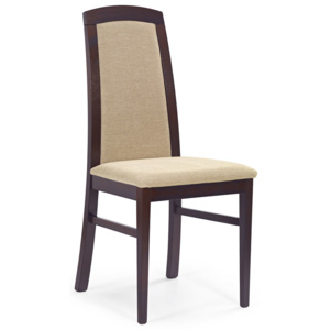 Krzesło drewniane Dorian - ciemny orzech