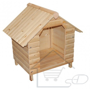 Drewniany domek, buda dla psa 64 x 74 x 76 cm