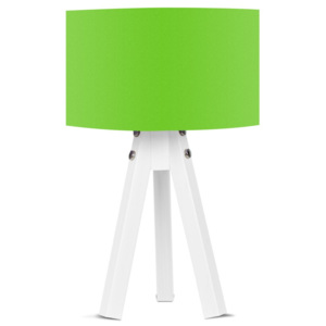 Lampa stołowa z zielonym abażurem Kate Louise Bianca