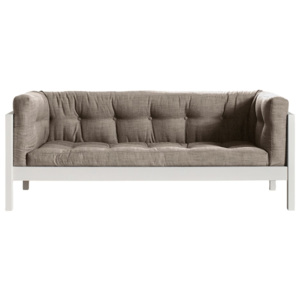 Sofa 2-osobowa Karup Fusion White/Linoso Light Gray