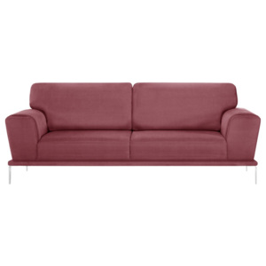 Jasnoczerwona sofa 3-osobowa L'Officiel Kendall