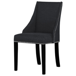 Ciemnoszare krzesło z czarnymi nogami Ted Lapidus Maison Patchouli