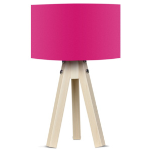 Lampa stołowa z różowym abażurem Kate Louise Naturel