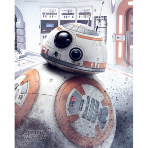 Plakat, Obraz Gwiezdne wojny Ostatni Jedi - BB- Peek, (40 x 50 cm)