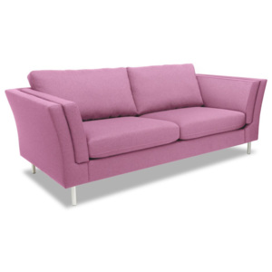 Różowa sofa 2-osobowa Vivonita Connor
