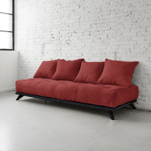 Sofa Senza Black/Passion Red