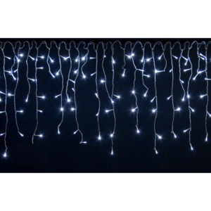 Świąteczne lampki deszcz 600 LED zimny biały – 15 m