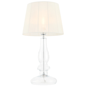 KASPA lampa stołowa CLAR transparentna/kremowa