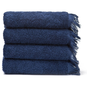 Zestaw 4 niebieskich ręczników bawełnianych Casa Di Bassi Bath, 50x90 cm