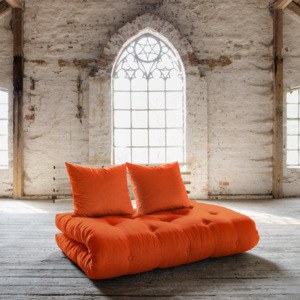 Sofa rozkładana Karup Shin Sano Natur/Orange