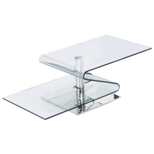 Stolik szklany TONIN transparentny - szkło/metalStolik szklany TONIN transparentny - szkło/metal