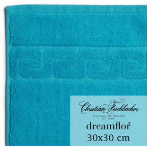 Christian Fischbacher Ręcznik do rąk / twarzy 30 x 30 cm lazurowy Dreamflor®, Fischbacher
