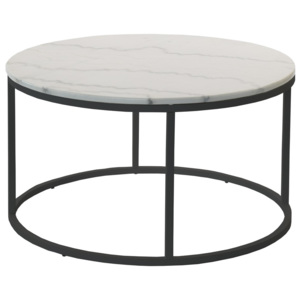 Marmurowy stolik z czarną konstrukcją RGE Accent, ⌀ 85 cm