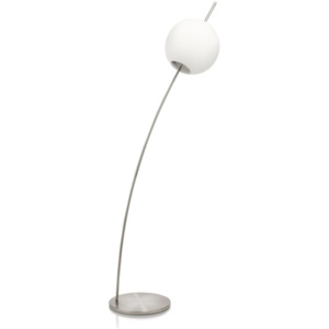 Philips Lampa stojąca Jiu - nowoczesny, biały, nikiel satynowany, metal, szkło
