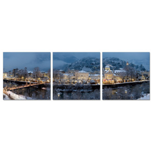 Karlovy Vary Carlsbad - Xmas Time Obraz, (180 x 60 cm)