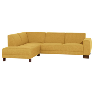Żółta sofa narożna lewostronna Max Winzer Blackpool