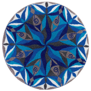 Mandala PRZEPŁYW, aqua blue, Ø60 cm
