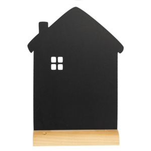 Tablica do pisania na drewnianym stojaku z kredowym flamastrem Securit® Silhouette House