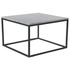 Marmurowy stolik z czarną konstrukcją RGE Accent 75x48 cm
