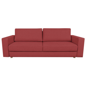Czerwona rozkładana sofa 3-osobowa Kooko Home Soul