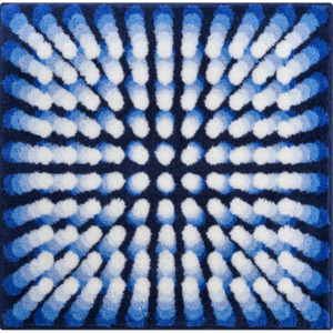 Dywanik łazienkowy Karim 07, niebieski, 90x90 cm