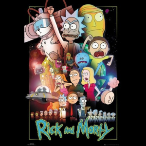 Plakat, Obraz Rick and Morty - Wars, (61 x 91,5 cm)