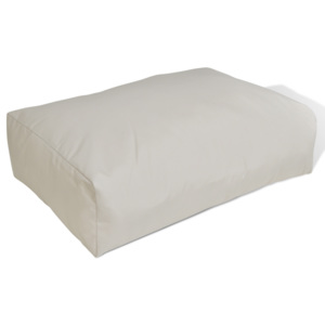 Tapicerowana poduszka do siedzenia, biały piasek 60 x 40 x 20 cm