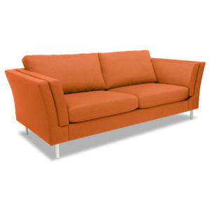 Pomarańczowa sofa dwuosobowa Vivonita Connor