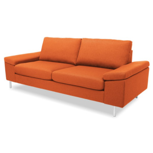 Pomarańczowa sofa 3-osobowa Vivonita Nathan