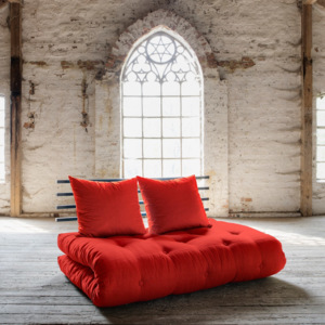Sofa rozkładana Karup Shin Sano Black/Red