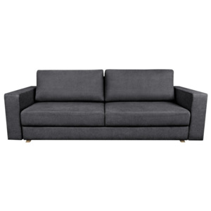 Czarna rozkładana sofa 3-osobowa Kooko Home Soul