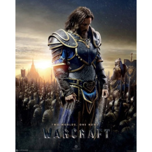 Plakat, Obraz Warcraft Poczatek - Lothar, (40 x 50 cm)