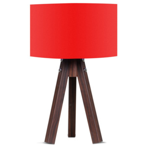 Lampa stołowa z czerwonym abażurem Kate Louise Kahve