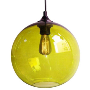 LAMPA wisząca EDISON 31-29546 Candellux szklana OPRAWA retro ZWIS kula ball zielona