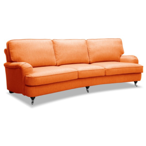 Pomarańczowa sofa trzyosobowa Vivonita William