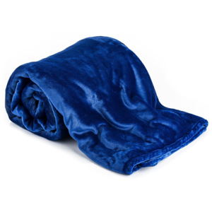 Jahu Koc XXL / Narzuta na łóżko niebieski, 200 x 220 cm