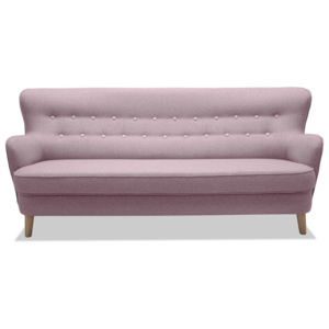 Różowa sofa 3-osobowa Vivonita Eden