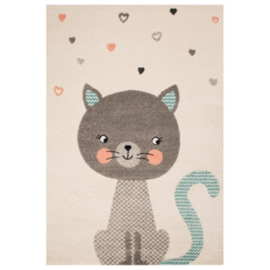 Brązowy dywan dziecięcy Zala Living Cat, 120x170 cm