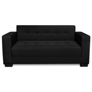 Czarna rozkładana sofa 3-osobowa Kooko Home Dance