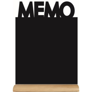 Tablica do pisania na drewnianym stojaku z kredowym flamastrem Securit® Silhouette Memo