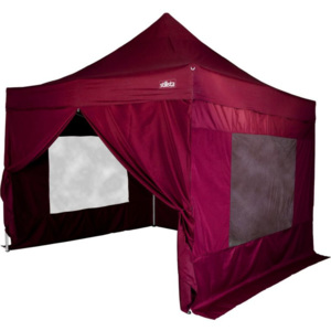 Namiot ogrodowy, handlowy, party STILISTA automatyczny 3x3m + 4 ściany- czerwony burgundowy